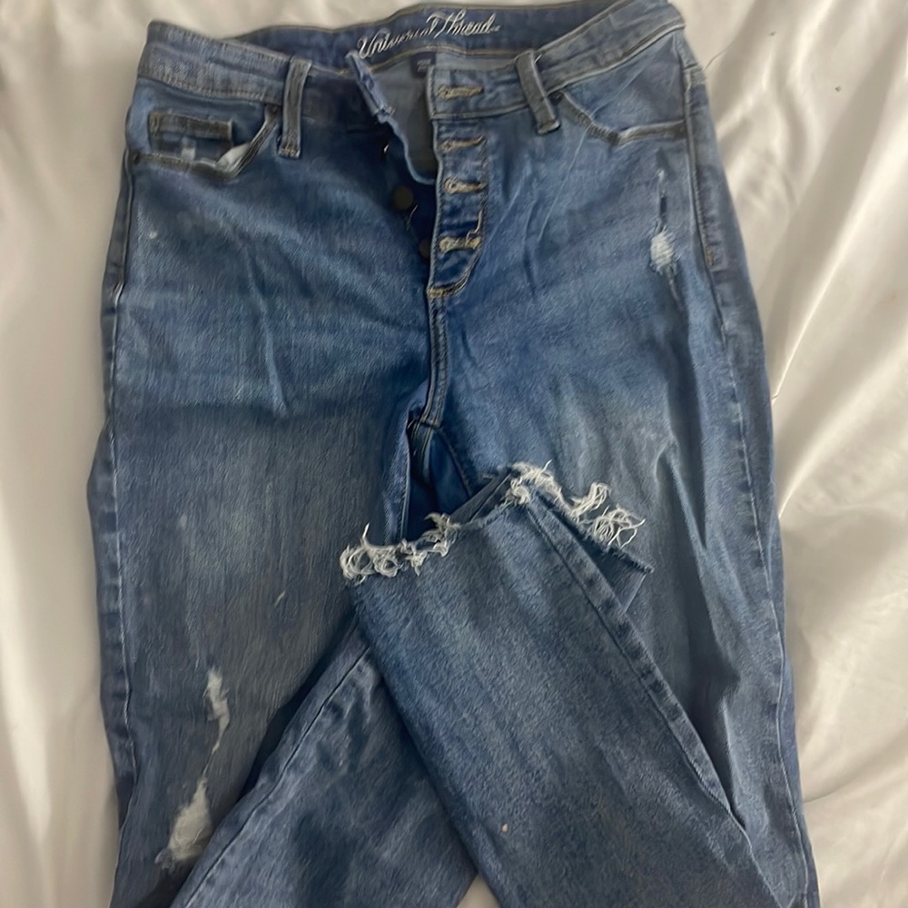 Straight leg jeans, size 2